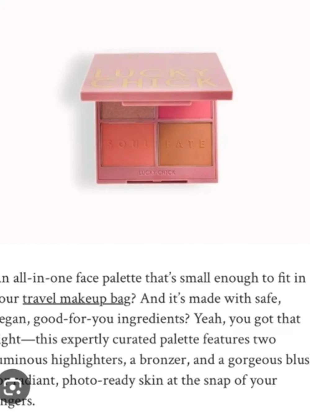 Lucky Chick Mystic Halo Face Palette  BNIB